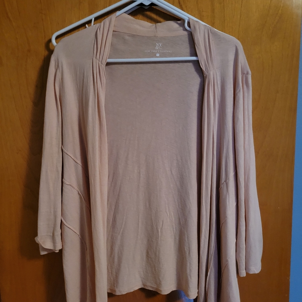3/4 sleeve open cardiga